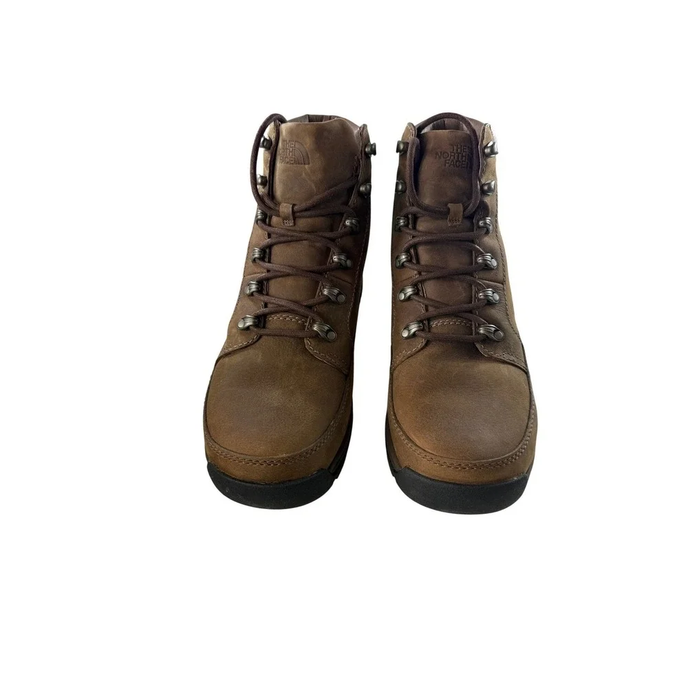 The North Face Ketchum Brown Leather Insulated Waterproof Boots Mens 12 NEW